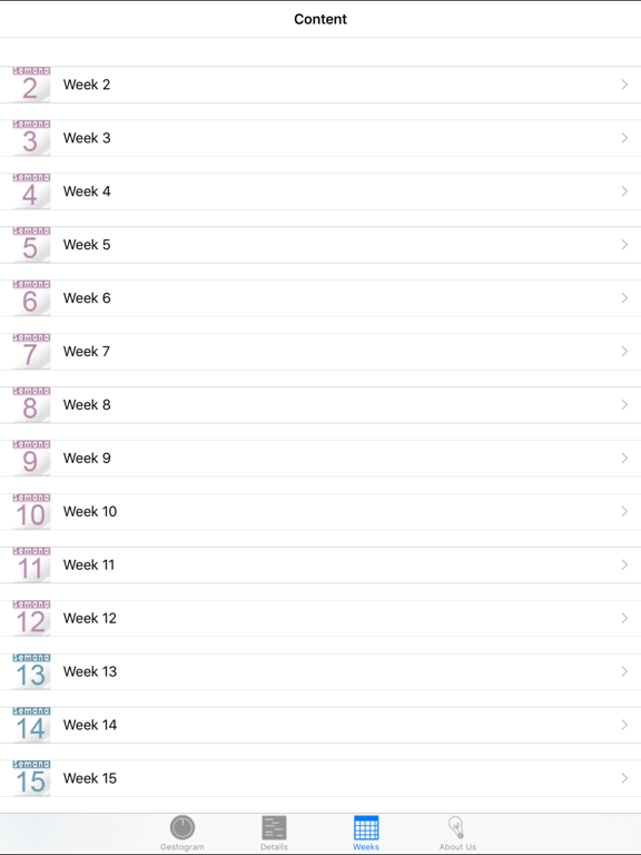 Screenshot #4 for Pregnancy Gestogram