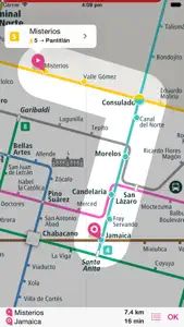 Mexico City Rail Map Lite screenshot #3 for iPhone