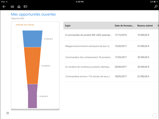 Screenshot #5 pour Microsoft Dynamics 365