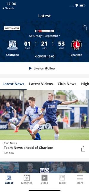 Southend United Official App