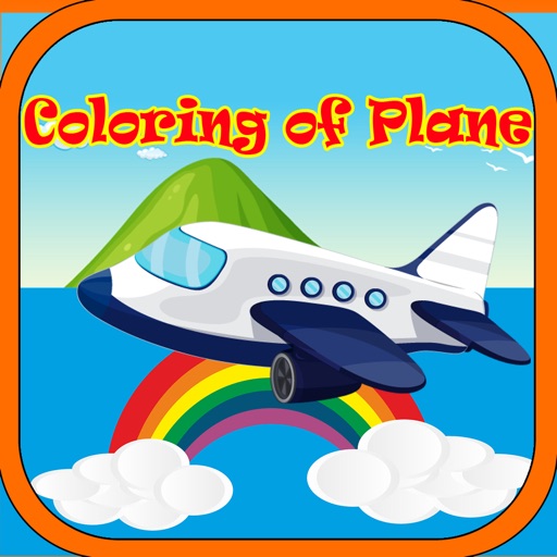 Happy Coloring of Plane Game icon