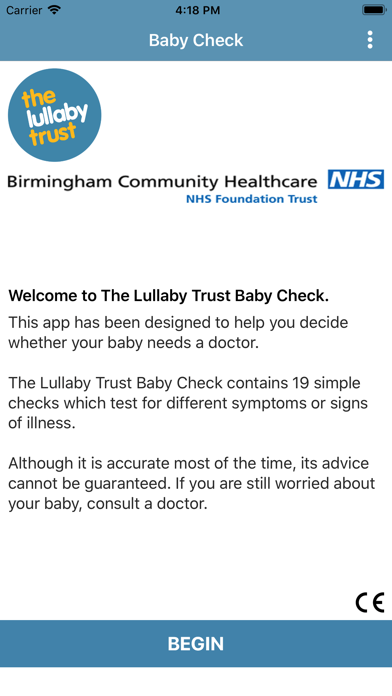 The Lullaby Trust Baby Check Screenshot