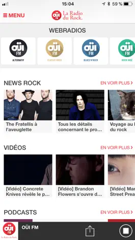 Game screenshot OUI FM La Radio du Rock. apk