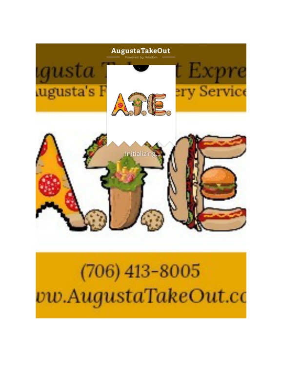 AugustaTakeOut iPad screenshot 1 - Food & Drink app