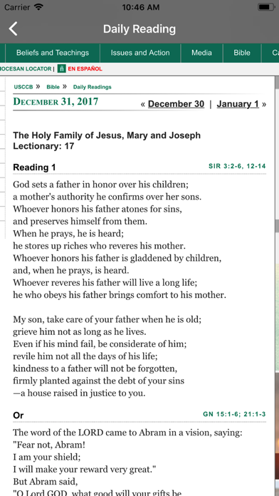 Catholic Homilies iPhone screenshot 4 - Education app