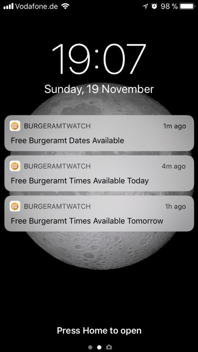 Burgeramt App screenshot 2