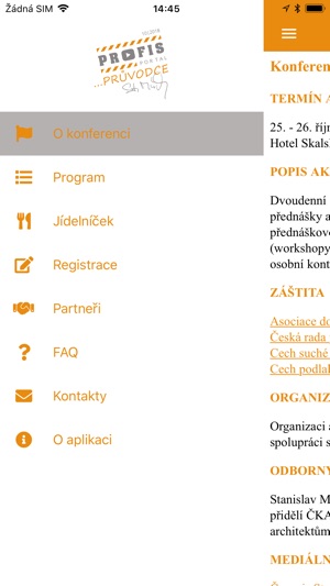 PROFIS průvodce konferencí