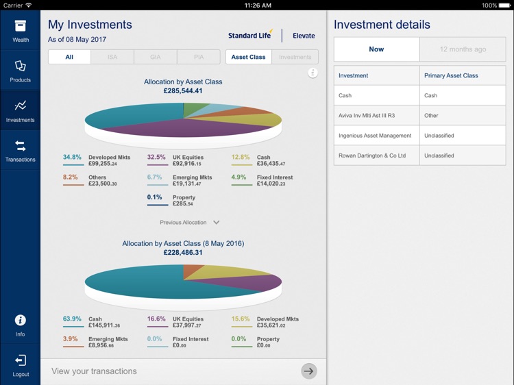 My Elevate investments screenshot-3