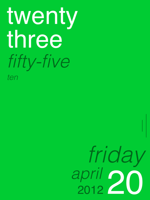 Tock - Text Clock iPad screenshot 4 - Utilities app