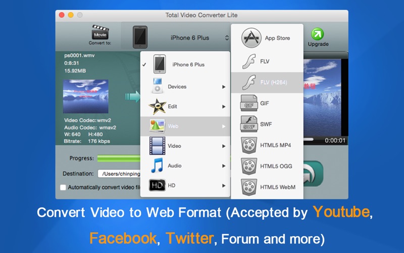 Screenshot #2 for Total Video Converter Lite