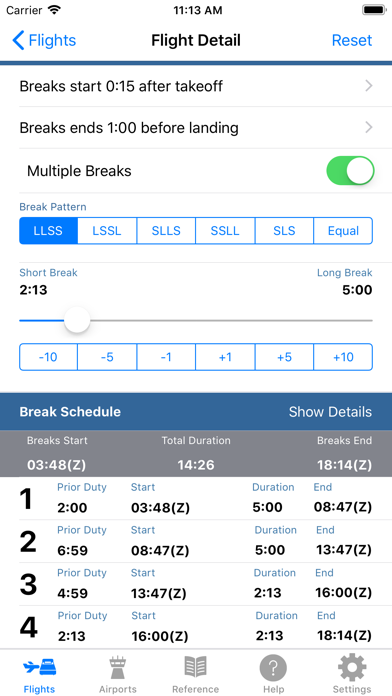 Rest Break Optimizer screenshot 3