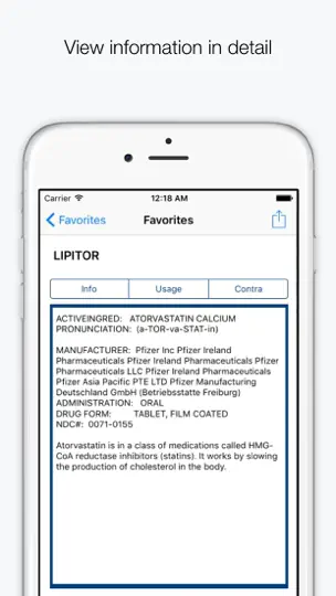 Скриншот Drugs & Medications на iPhone 3