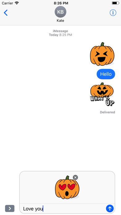 Pumpkin Halloween Stickers Set screenshot 4