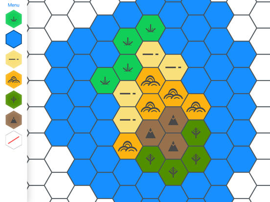 Hex Map Maker iPad screenshot 4 - Games app