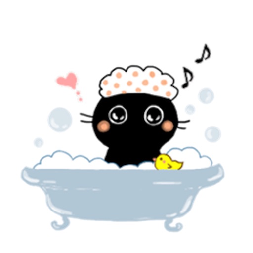 Baby Black Cat Sticker icon