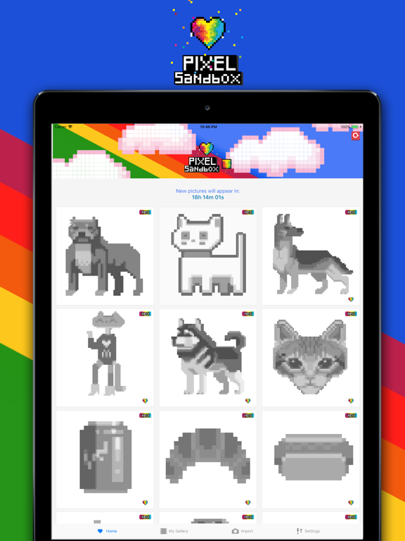 Screenshot #6 pour Pixel Sandbox Color by number