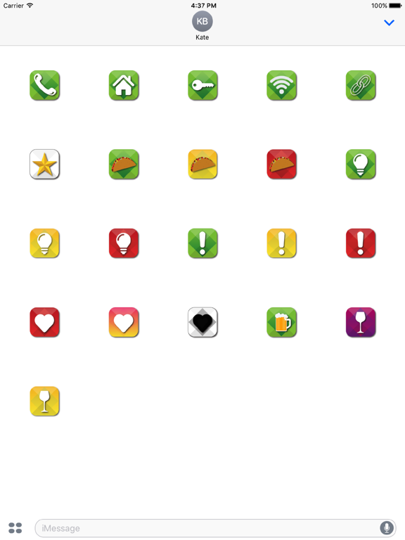 Talk Blox Sticker Pack iPad screenshot 2 - Stickers app