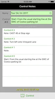 rally controls planner iphone screenshot 2