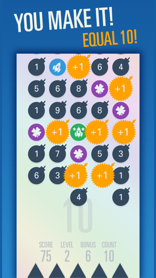 #2. Equal 10 - Mathematics is fun (iOS) By: Marco Krapf