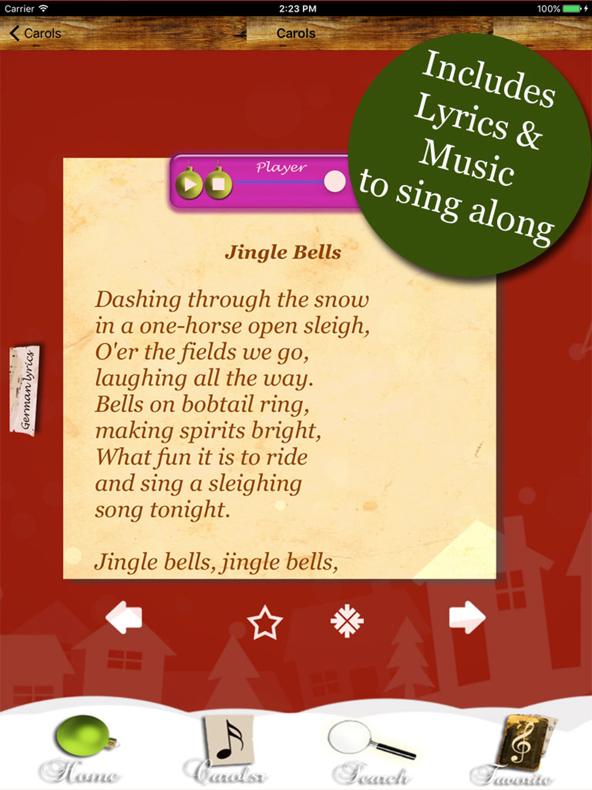 Christmas Carols SING WITH US