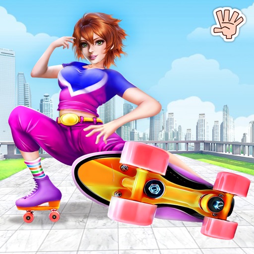 Roller Skating Girl Dress up Icon