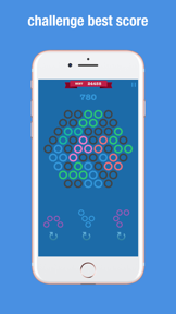 Hexagon Match Geometry Puzzle screenshot