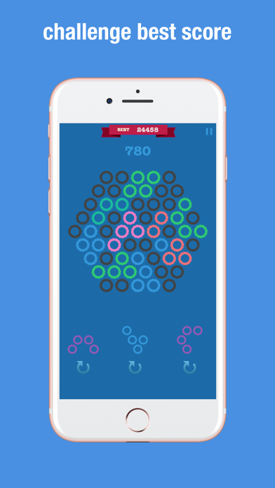 Hexagon Match Geometry Puzzle iPhone screenshot 10 - Games app