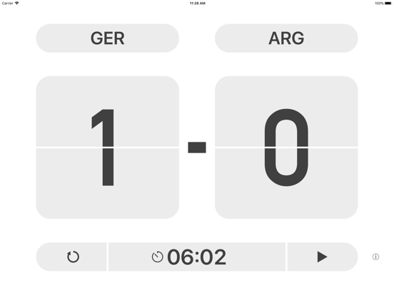 Table Score iPad app afbeelding 2