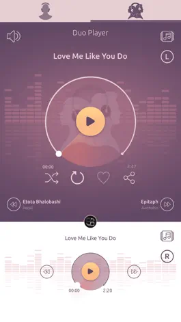 Game screenshot DuoPlayer: A Music Player apk