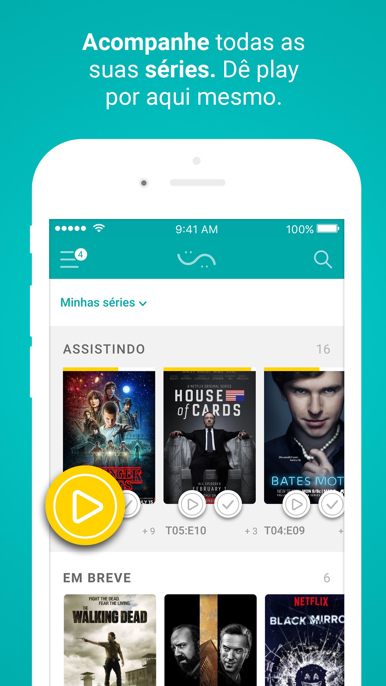 Screenshot do app MateRate