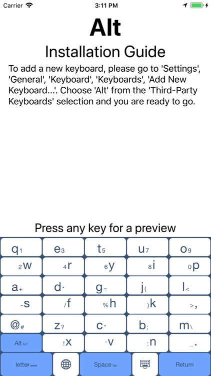 Alt - Keyboard Extension