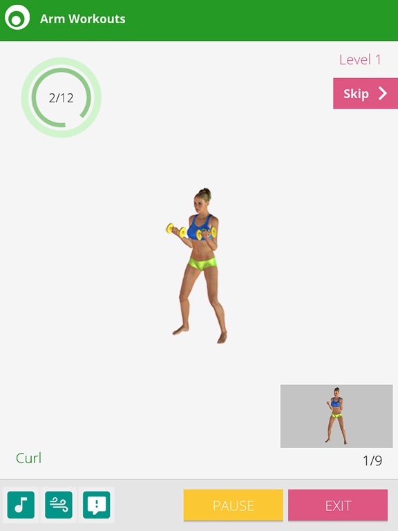 Arm Workouts Lumowell iPad screenshot 4 - Health & Fitness app