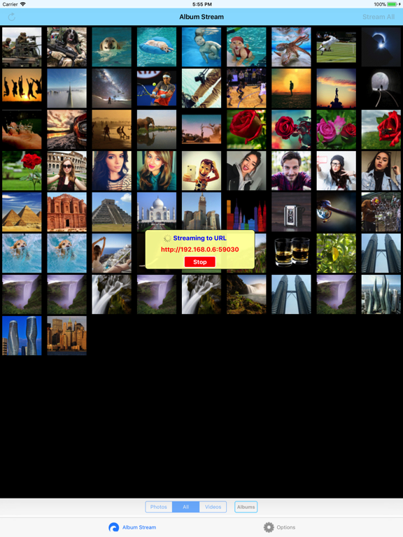 Album Transfer - Photos /Video iPad screenshot 1 - Productivity app