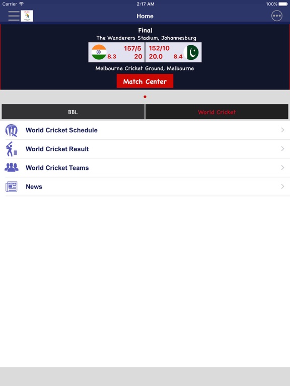 Screenshot #4 pour CricLine - Live Cricket Scores