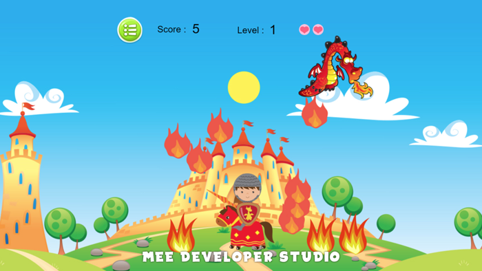 Princess  Dragon Shape Match