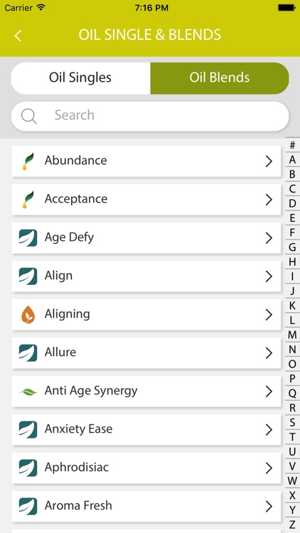 Essential Oils Reference Guide App
