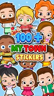 my town : sticker book iphone screenshot 3