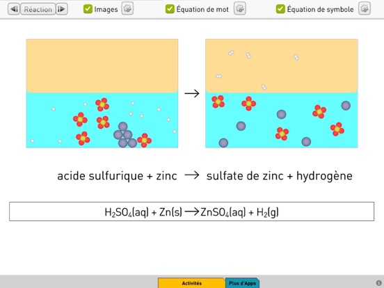 Screenshot #5 pour Réactions chimiques