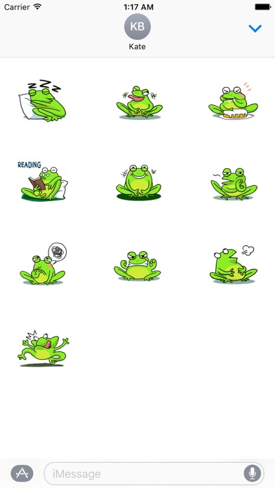 Funny Green Frog Prince Emoji screenshot 3