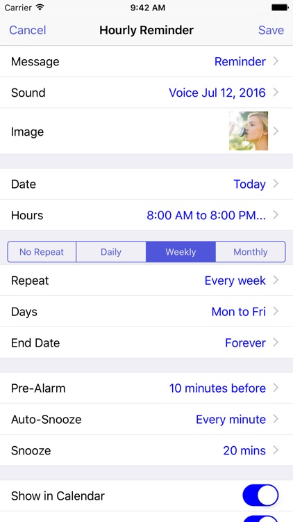 Reminders with Voice Reminder