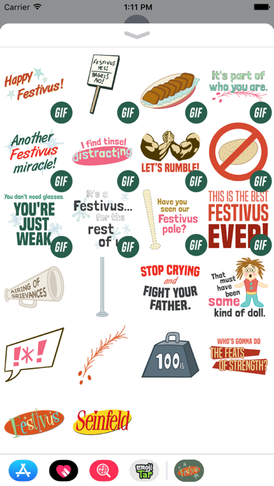 Screenshot #3 pour Seinfeld Festivus Stickers