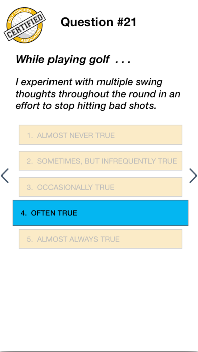 Screenshot #3 pour Coaching Golf's Mental Skills