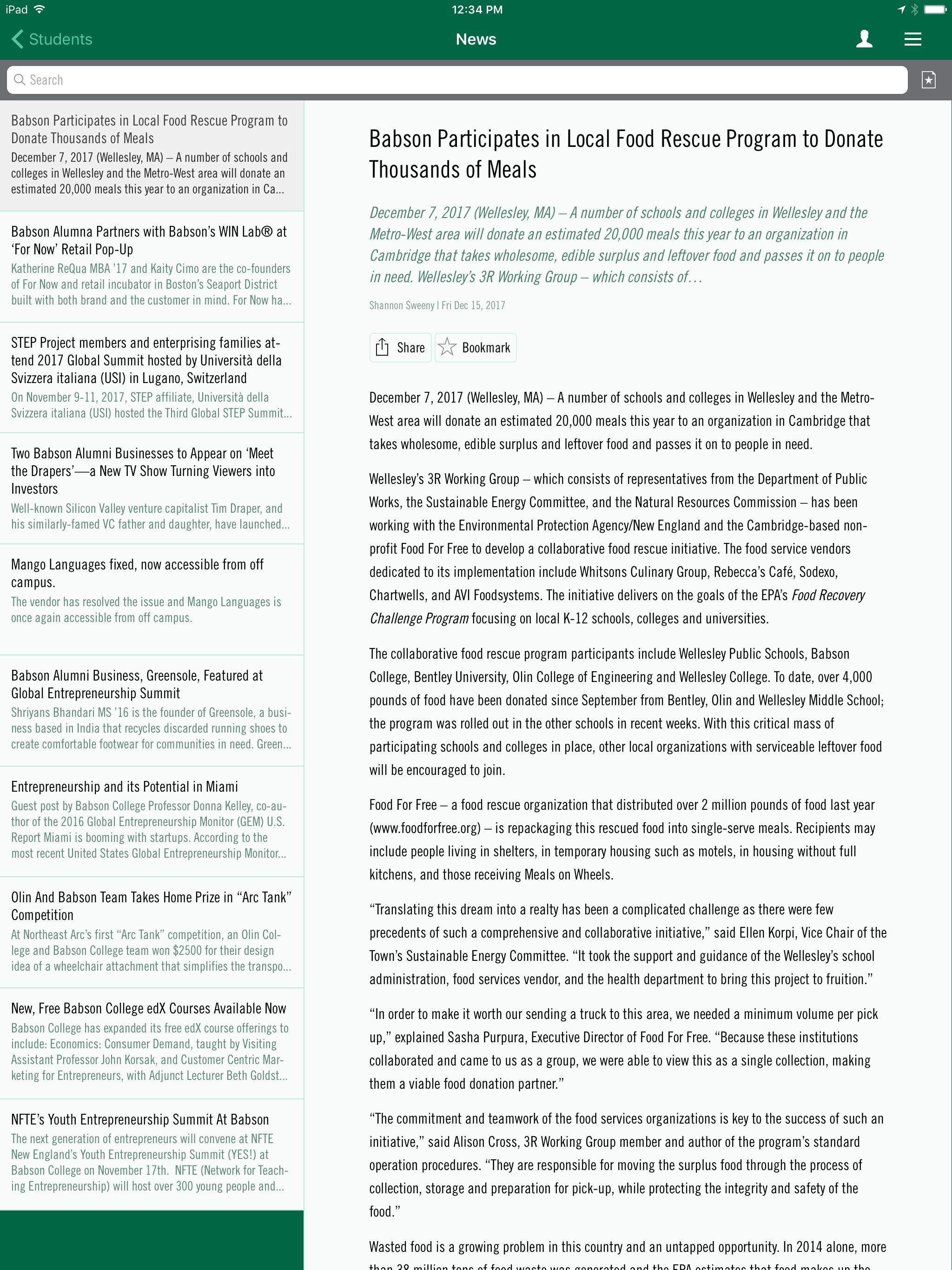 BabsonMobile screenshot 7