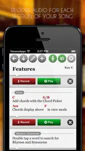 Song-Writer: Write Note Lyrics screenshot #3 for iPhone