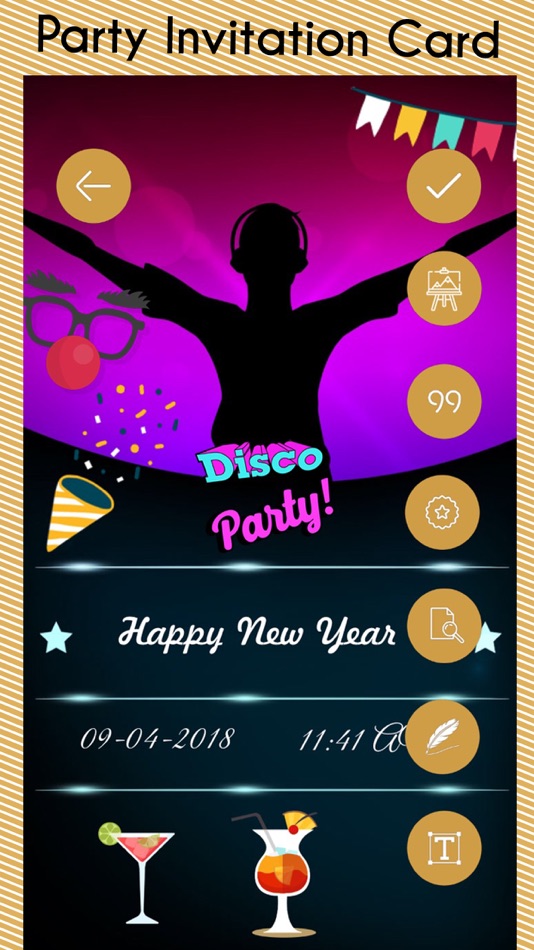 Party Invitation Card Creator - 1.2 - (iOS)