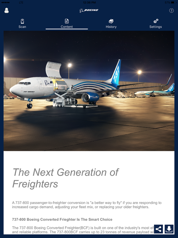 Boeing Experience iPad screenshot 4 - Business app