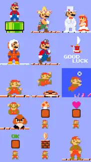 8-bit super mario stickers iphone screenshot 1