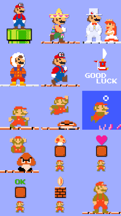 Screenshot #1 pour Autocollants Mario pixels !