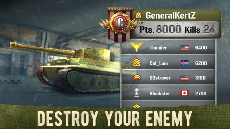 War Machines: 3D Tank Shooting screenshot-4