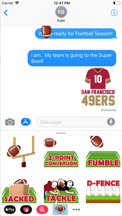 Animated Football Stickers